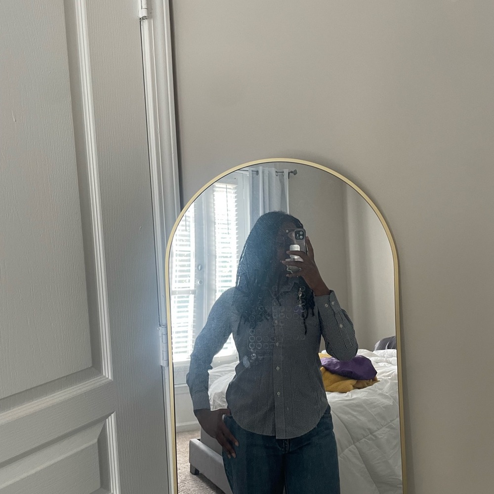 Checkered Button-Up Shirt